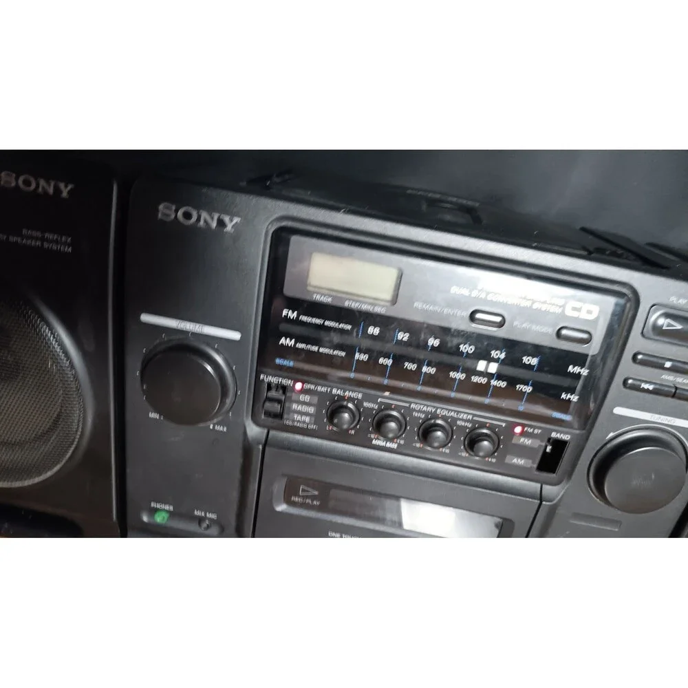 Sony CFD‑440 Boombox AM/FM CD Cassette Player Portable Stereo Tested Working